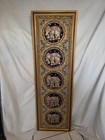 Vintage Burmese Kalaga Elephant Tapestry Framed Beaded Sequin Textile Art 50 