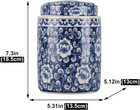 Chinese Traditional Antique Style Blue And White Porcelain Ginger Jar Ceramic Co