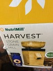 Nutrimill Harvest Grain Mill - Bamboo With Blue - Flour Mill