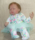 Reborn Sleeping Baby Doll Lifelike Newborn Realistic Soft Body Sleep Eyes 22in