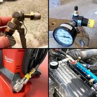 2 Pcs Brass Drain Cock Ball Valve  Air Compressor Valve 1 4  Npt Male Metal Ball