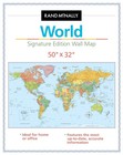 Rand Mcnally Signature Edition World Wall Map  Folded