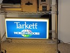 Vintage Tarkett Floors Flooring Lighted Advertising Sign Retail Store 2 Sided