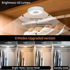 Led Motion Sensor Light Usb Rechargeable Pir Wall Cabinet Stair Night Light Lamp