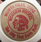 1982 Wichita Falls  Tx Centennial Wooden Nickel - Token Texas