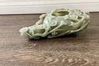 Vintage Chinese Celadon Jade Brush Washer From Jade Dealer In Beijing China