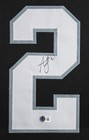 Ashton Jeanty Authentic Signed Black Pro Style Framed Jersey Bas Witnessed 2