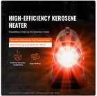 Energy Efficient 70 000 Btu Portable Kerosene Forced Air Heater With Thermostat 