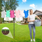 Outdoor Umbrella Drying Rack rotary Retractable Clothes Line outdoors Adjustable