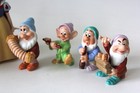 Disney Snow White 6 Dwarfs Sri Lanka Porcelain Bisque Set Musical Instruments