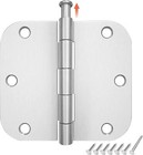 30 Pack Door Hinge Satin Nickel Interior 3 5  X 3 5  3 1 2  5 8 Radius Corner Us