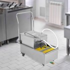 550w Mobile Deep Fryer Filter 55l Commercial Frying Oil Filter System Machine 