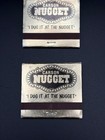 Vintage Matchbooks - Carson Nugget Casino - Set Of Two - Unstruck 
