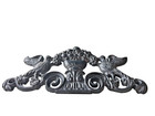 Iron Architectural Pediment Two Doves Birds   Urn Vintage Reproduction 16 x7 5 