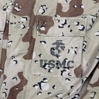 Usmc Chocolate Chip Camo Field Jacket Shirt Marines Desert Storm Vintage 23x31