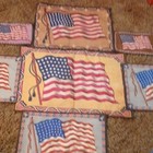  Selected Item Is An Antique 48-star American Flag Tobacco Felt  or Flannel   