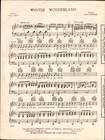 1934 Winter Wonderland Vintage Christmas Sheet Music Felix Bernard   Dick Smith