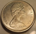 1965 Canada 50 Cents Silver Coin  Nice Details  Check It Out 