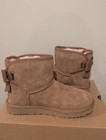 Ugg Australia  Women s Ultra Mini Bailey Leather Bow Boots  Size 10