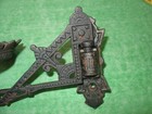 Antique Vintage Wrought Iron Wall Mount Oil Lamp Holder Wall Decor