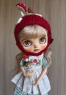 Blythe Doll Clothes -- Unique Kids Wear Style Mushroom Themed Costume Set  ooak 
