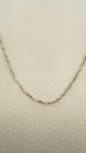 Vintage Sterling Silver 925 Italian Singapore Twist Chain Necklace 16 75  2g