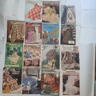 Lot Of 15 Vintage Mcm Afghan Books Knit   Crochet Bernat  Star  Leisure Arts