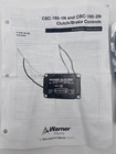 Warner Electric Cbc-160-1n   Cbc-160-2n Clutch brake Controls
