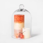 8 8  X 5 4  Glass Cloche Pillar Candle Holder Clear