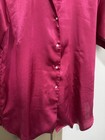 Vintage Victoria s Secret Sz M Gold Tag Pink Satin Shirt