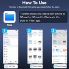 Sd Card Reader For Iphone 15 16 ipad macbook - Usbc Dual Port Memory Card Reader