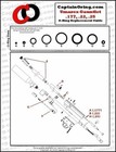 Umarex Gauntlet  177   22   25 Air Rifle Full 2x Captain O-ring Rebuild Kit