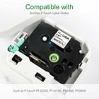 10-pk pack Tze231 Tz231 Black white Label Tape For Brother P-touch Pt-d210 12mm