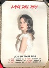 Lana Del Rey Official Merch Poster 2025 Uk Ireland Tour From Wembley Stadium Sho