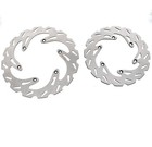 Front And Rear Riptide Brake Rotors And Brake Pads Fits 2004 - 2010 Ktm 250 Exc
