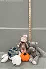 Handmade Crochet And Plush Lot Scentsy Hippo Victorian Doll 8 Pieces
