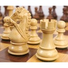 4  Bridle Staunton Luxury Chess Pieces Only Set - Golden Rosewood   Boxwood