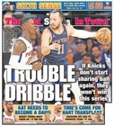 New York Post Newspaper  The Dye Is Cast  Trouble Dribble    4 23 25