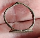 Medieval 11th-13th Century  Amulet Ring  evil Eyes  Us 5 05