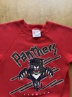 Vtg 90s Panthers Florida Hockey Team Nhl Res Raglan Crewneck Sweater Kids 6-8 Y
