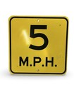 5 Mph Speed Limit Authentic Street Road State Highway Sign Reflective 18  X 18 