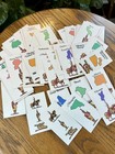 Vintage Parker Brothers Risk Board Game Replacement Cards Complete Set 44 Cards