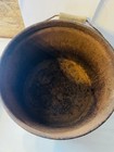 Vintage Primitive Metal Pail With Wooden Handle