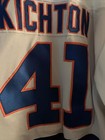 Brenden Kichton Ny Islanders Game Worn Used Reebok Jersey Authentic Fight Strap