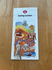 London Uk Travel Map  Guide Bta  Vintage 1991  Folding Guide City Map