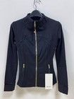 Nwt Lulu Women s Define Jacket Black gold Slim Exercise High Elastic Exercise