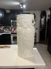 Vintage Mid Century Modern 1960s Ceramic Owl Umbrella Stand   Cane Holder - Rare