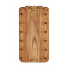 Wood Rolling Pin Rack Holds 6 Wall Mount Acacia Wood Kitchen Storage Organizer