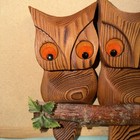 Carved Wooden 3 Owl Wall Hanging Decor