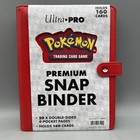 Ultra Pro Red Premium 4-pocket Snap Binder For Pokemon Tcg 160-card - Brand New